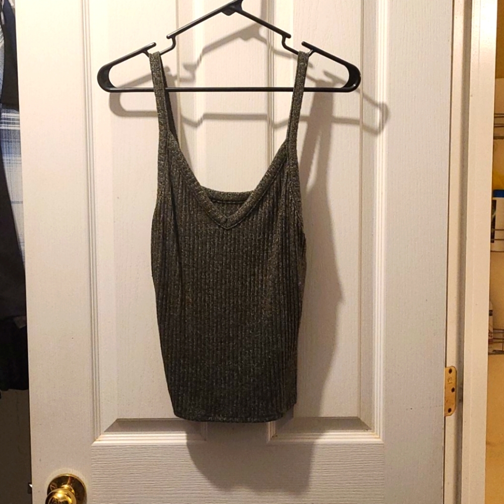 Dark Green Crop Top